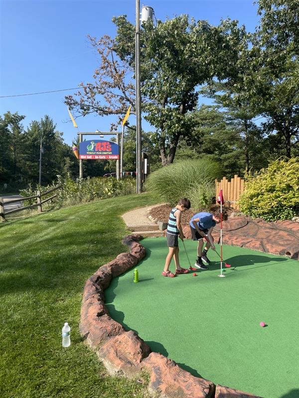 Twists, Turns, and Car Wash Golf Shots at AJ’s Family Fun Center! ⛳🏎️